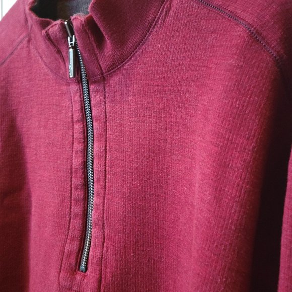 Tommy Bahama Flipshore Reversible 1/4 Zip Sweater - Picture 11 of 12